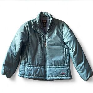 L.L. Bean Vintage Teal Puffer Jacket
